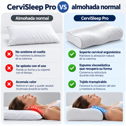 Almohada Cervical Viscoelástica - Cervisleep Pro™
